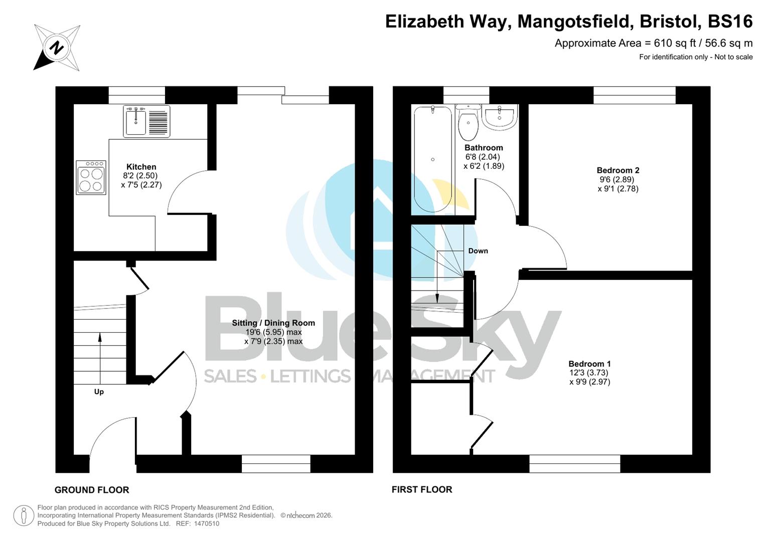 68, Elizabeth Way, Bristol floorplan