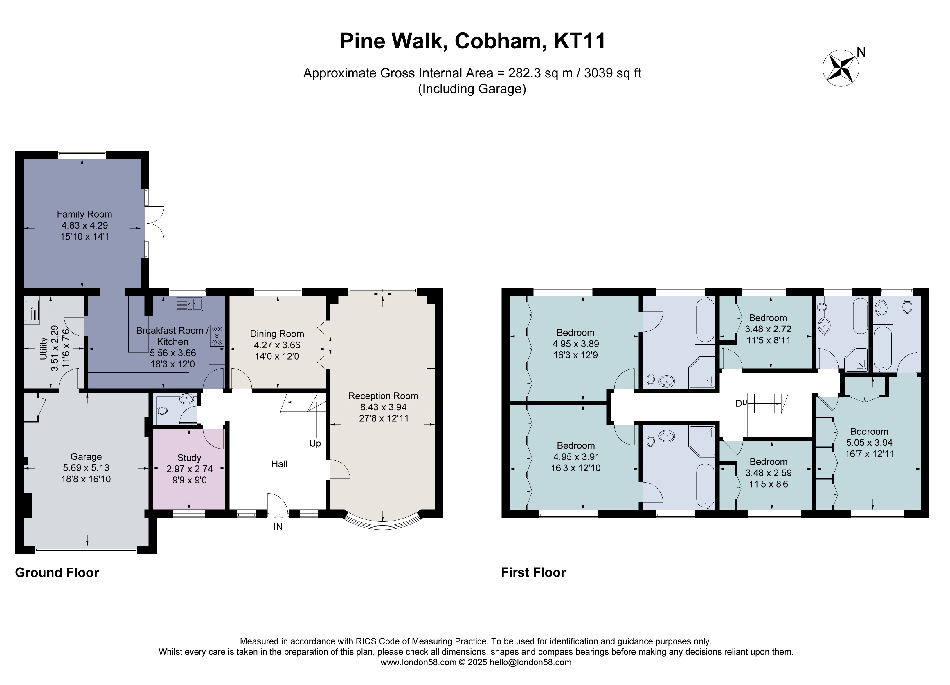 Charleston, 43, Pine Walk, Surrey floorplan