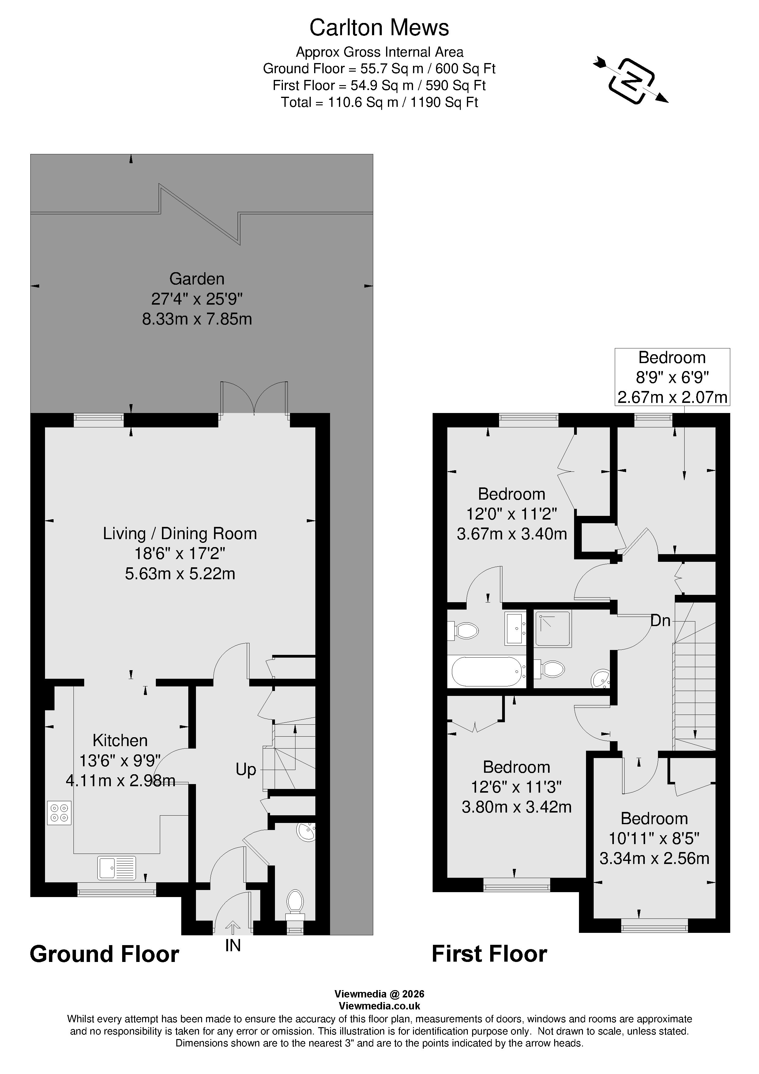 Arterberry Road, London, SW20 floorplan