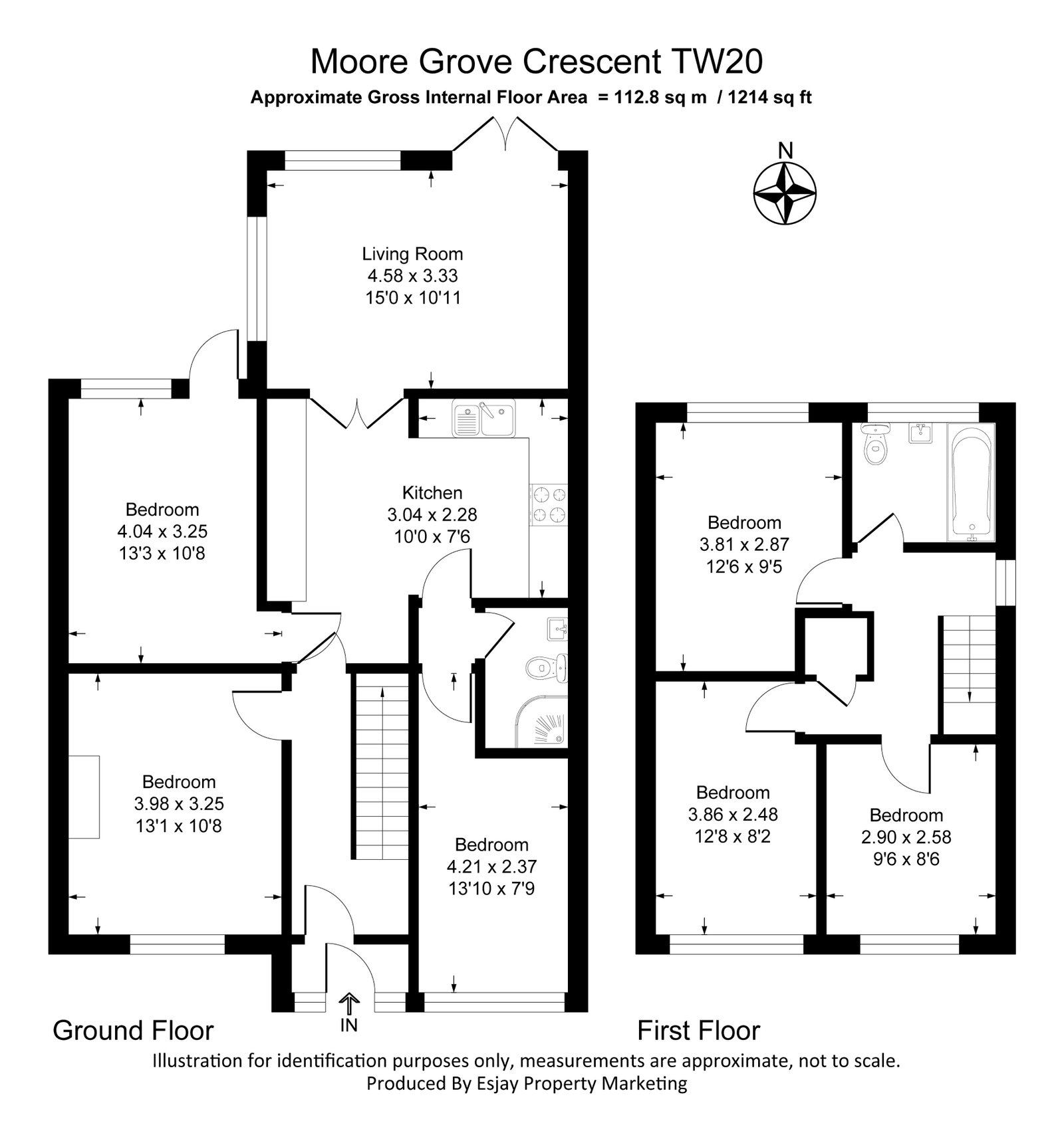 9, Moore Grove Crescent, Egham floorplan