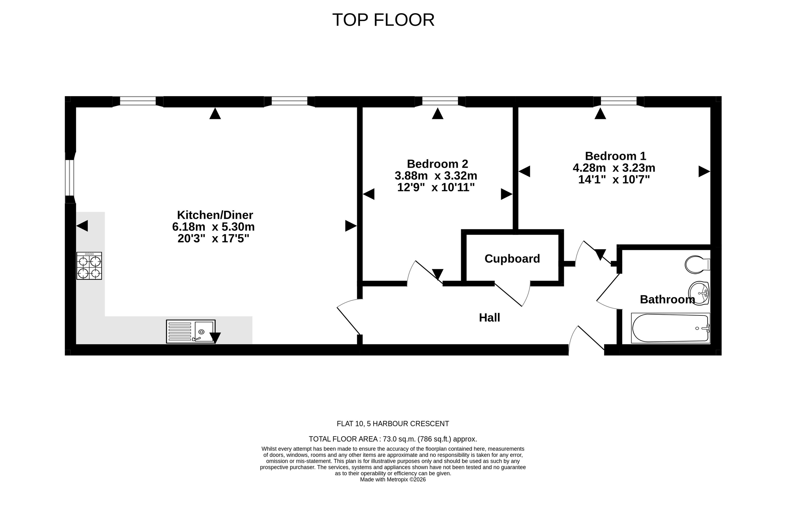 10, 5 Harbour Crescent, Portishead floorplan