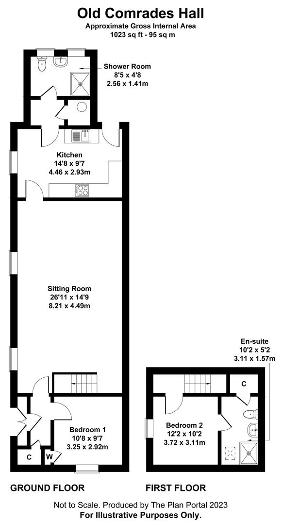 Old Comrades Hall, Hume, Near Kelso TD5, 2 bedroom detached house for ...