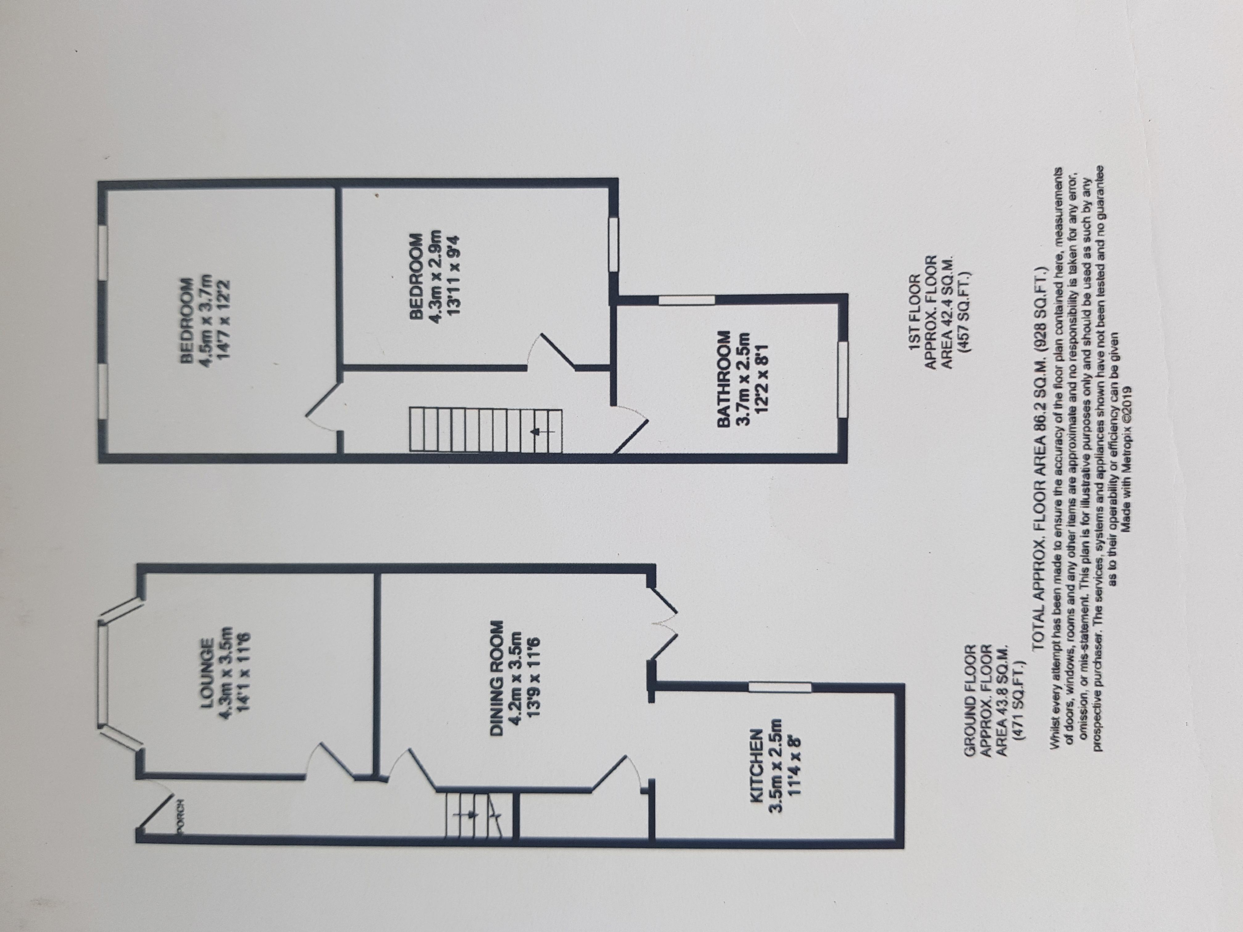 93, Clifton Road, Manchester floorplan