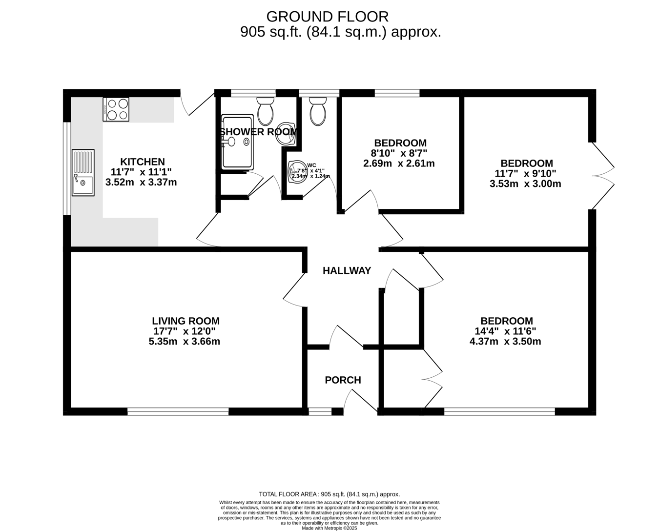 44, Pendre Gardens, Brecon floorplan