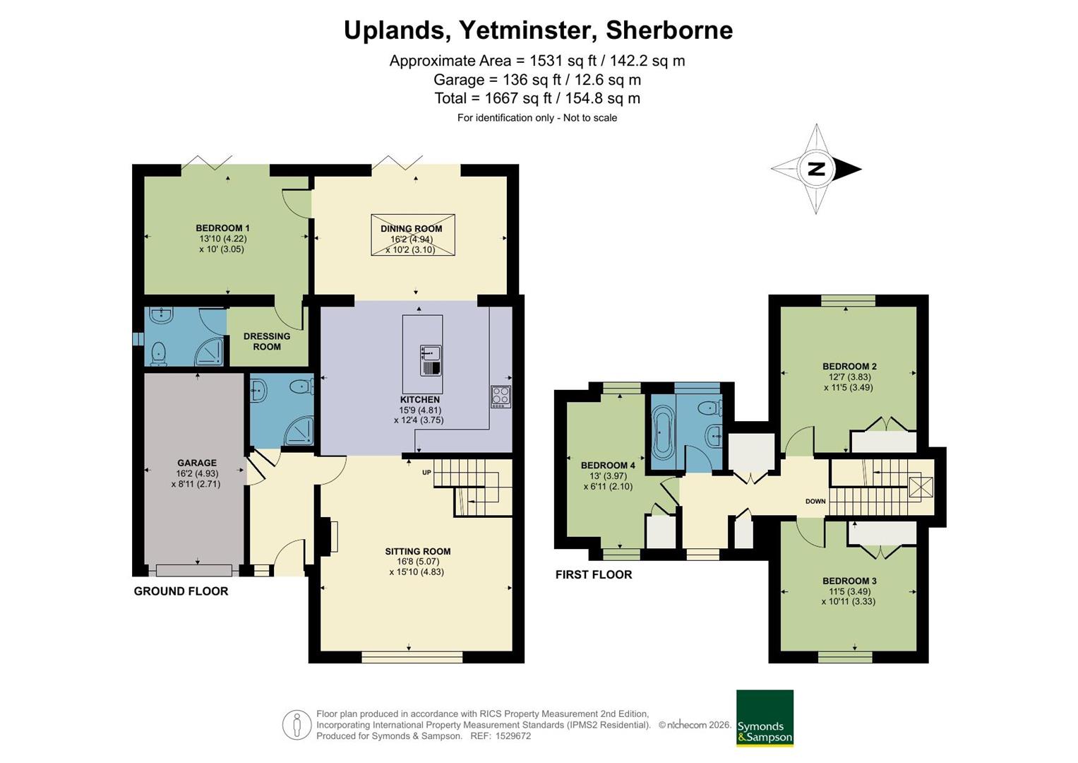 14, Uplands, Sherborne floorplan