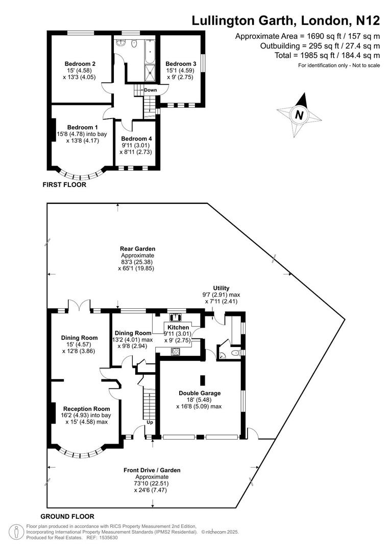 Lullington Garth, Woodside Park floorplan