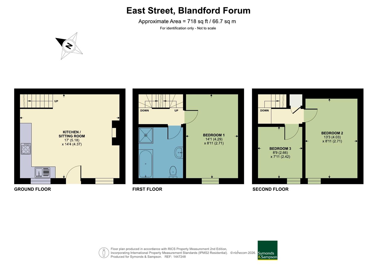 3 Limerick Cottages, East Street, Blandford Forum floorplan