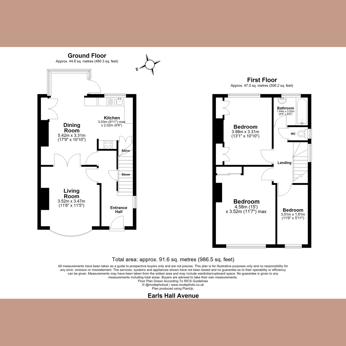93, Earls Hall Avenue, Southend-on-sea floorplan