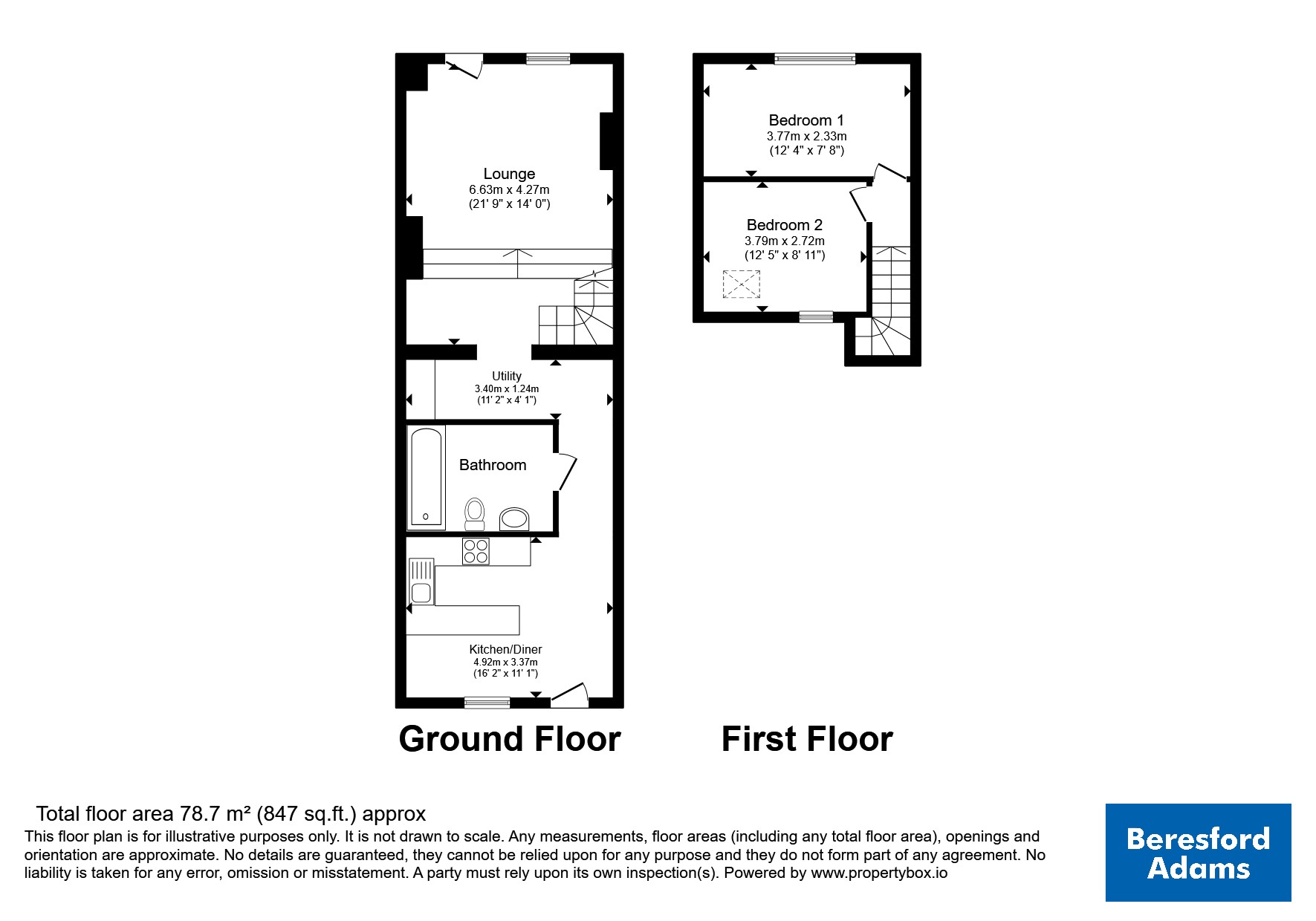 7A,, Water Street, Caernarfon floorplan