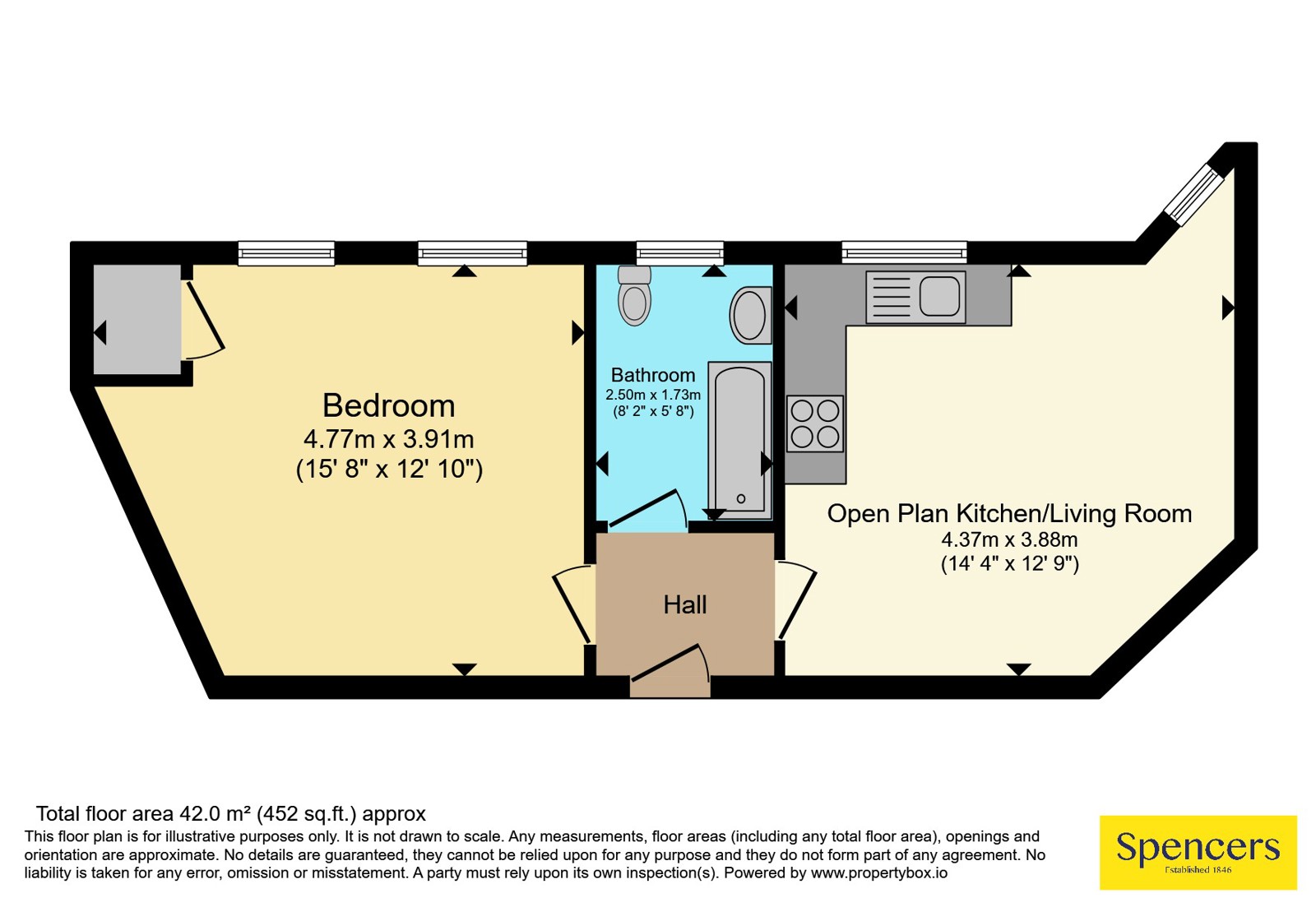 Flat 20,, Time House, Leicester floorplan