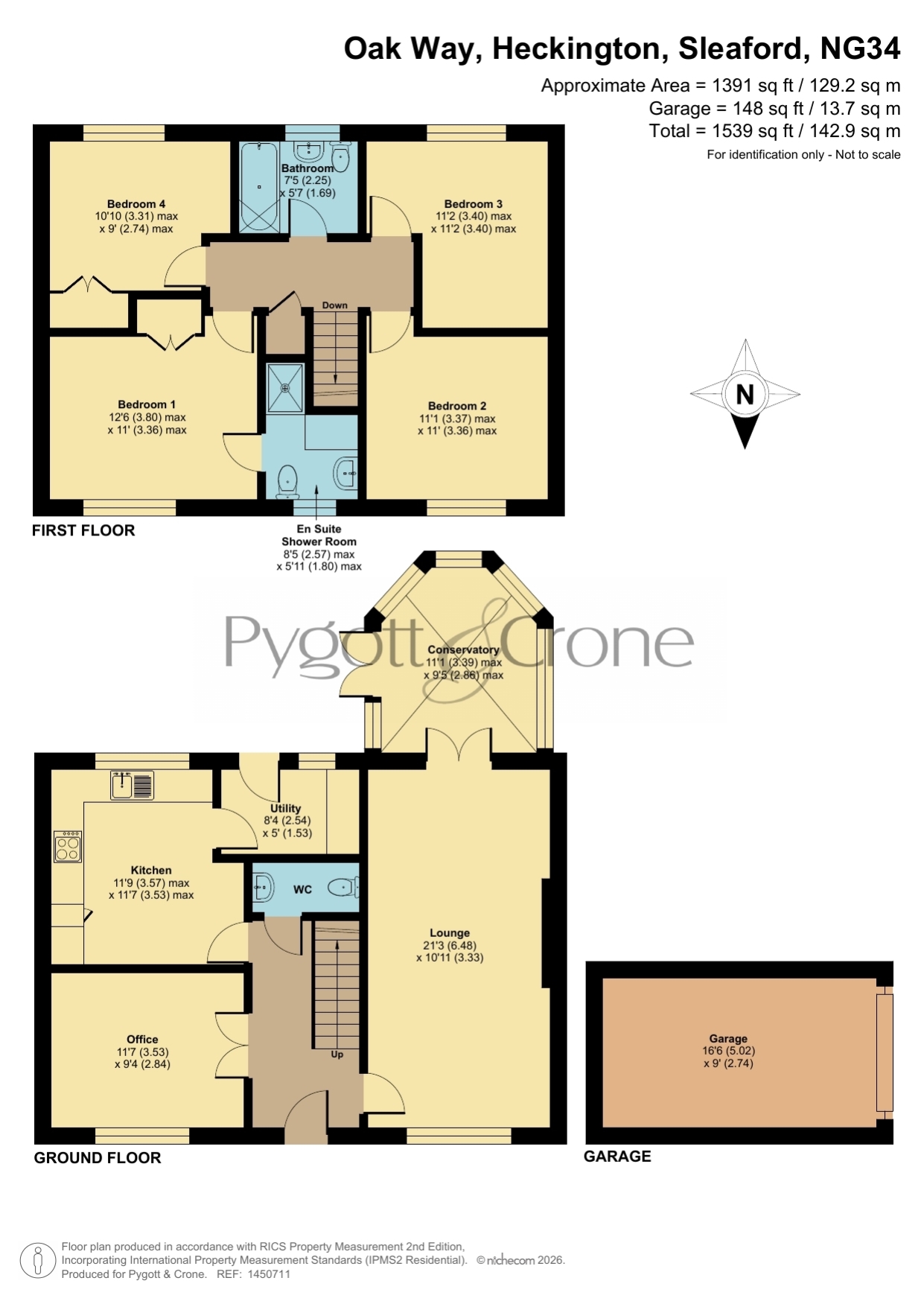 25, Oak Way, Sleaford floorplan