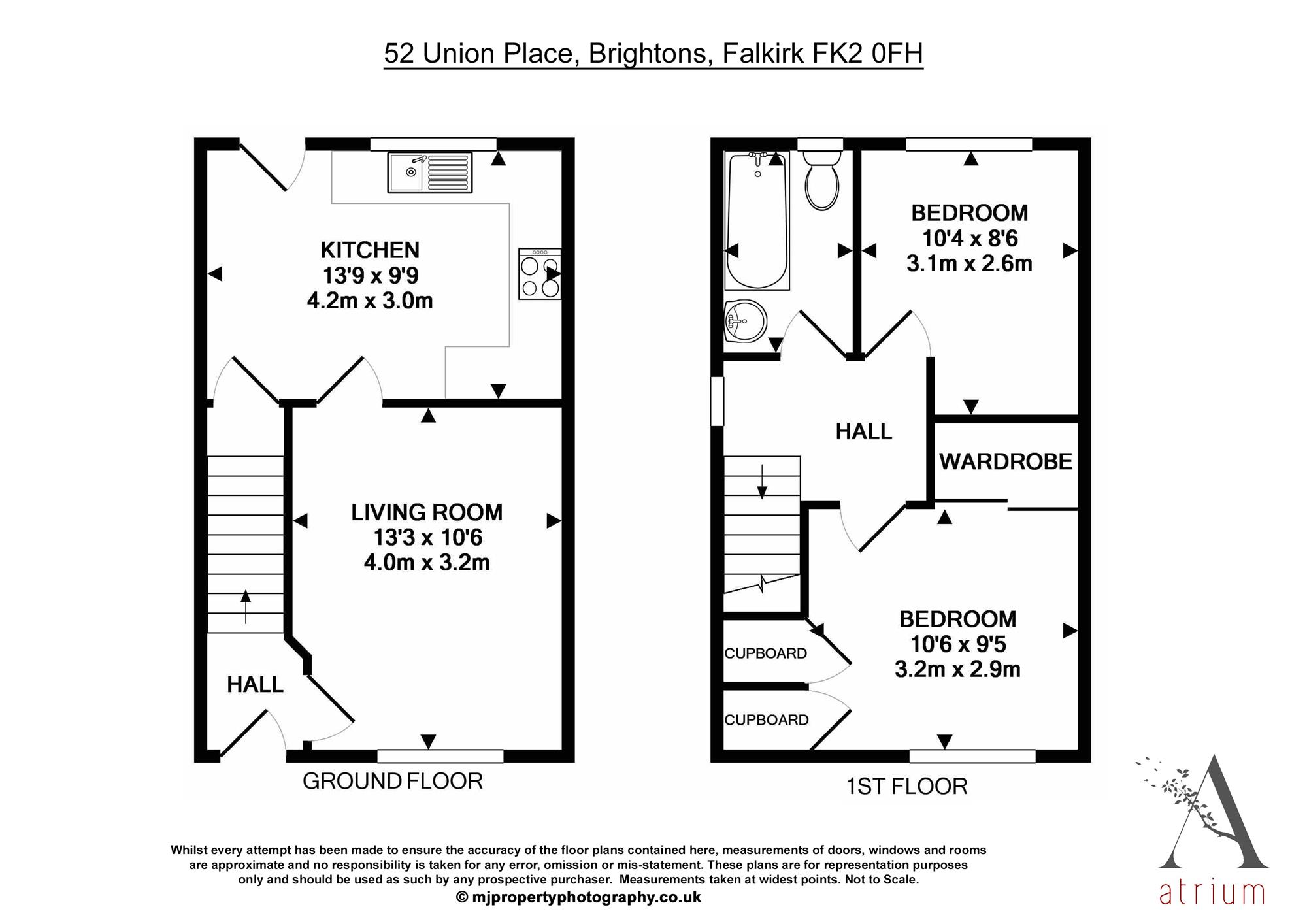 2 Bedrooms Semi-detached house for sale in Union Place, Brightons, Falkirk FK2