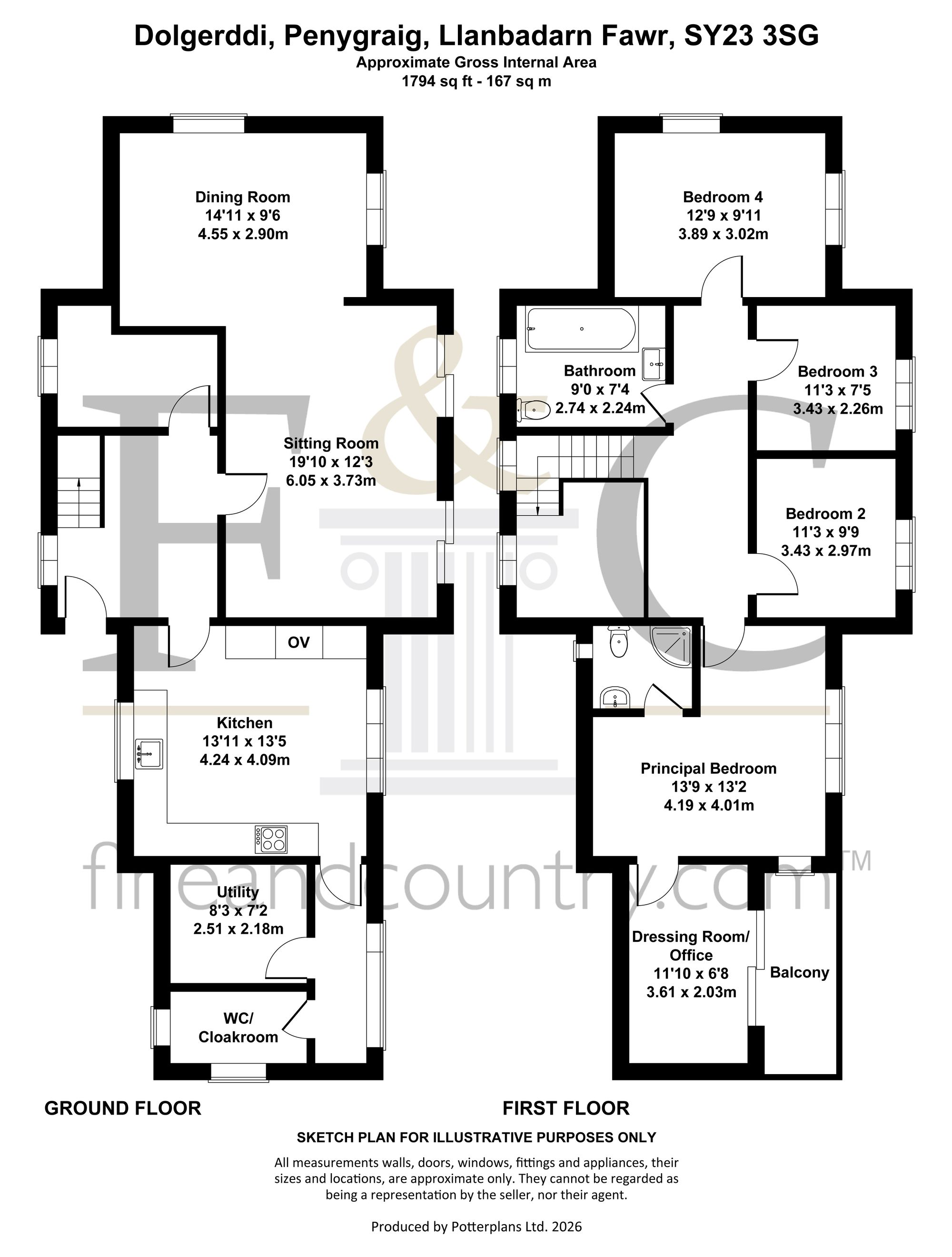 Dolgerddi Penygraig, Aberystwyth floorplan