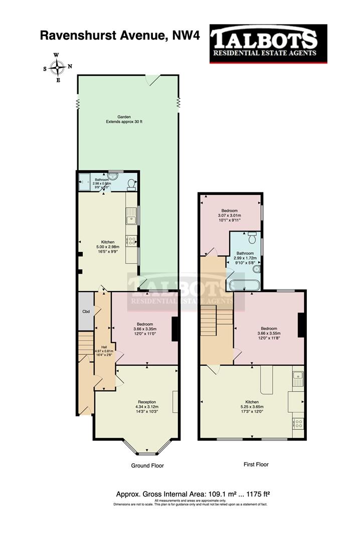 3, Ravenshurst Avenue, Hendon floorplan