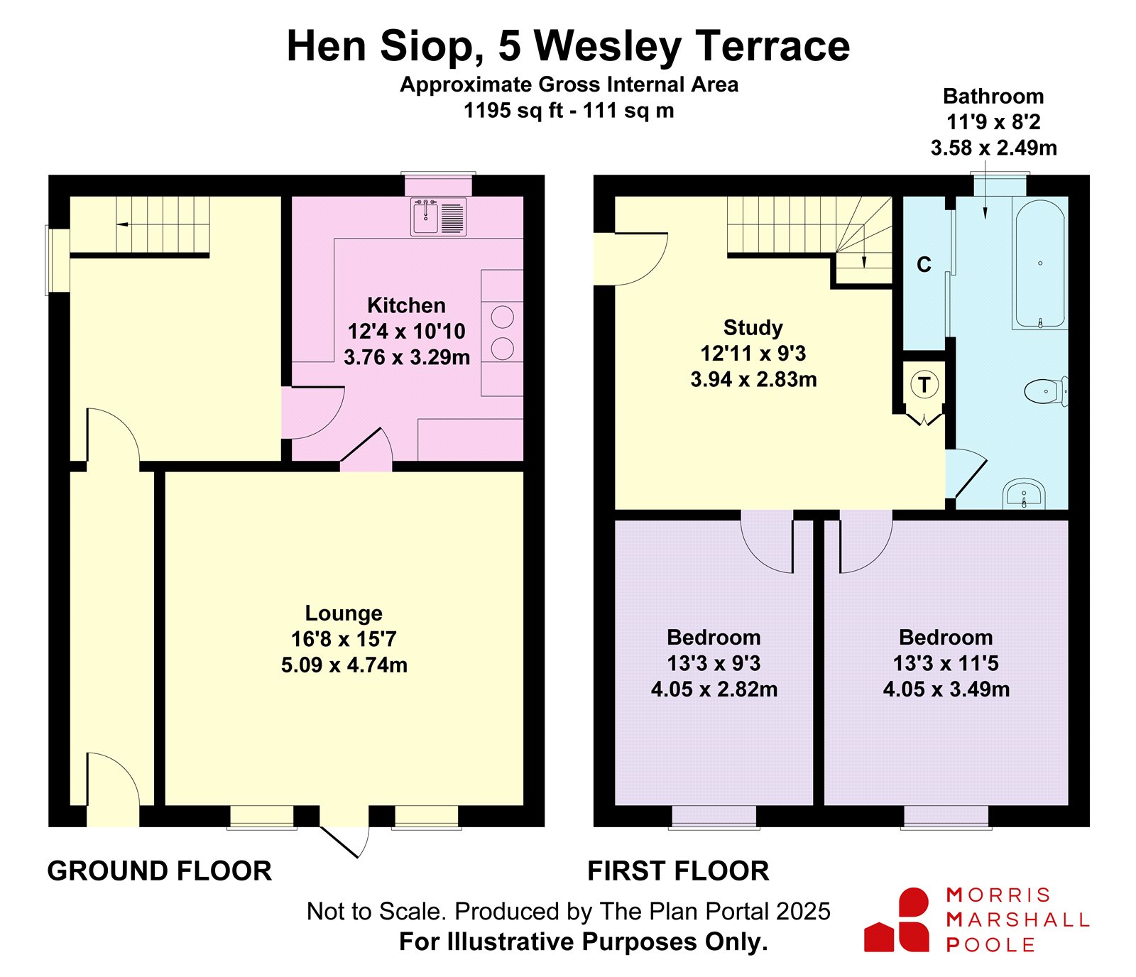 Hen Siop, 5, Wesley Terrace, Gwynedd floorplan