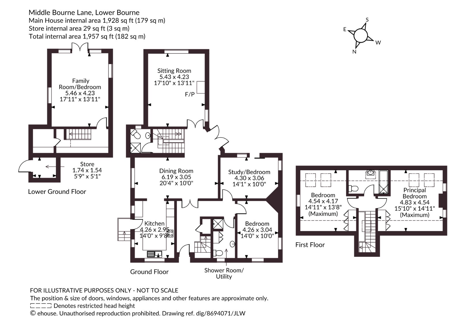 72, Middle Bourne Lane, Farnham floorplan
