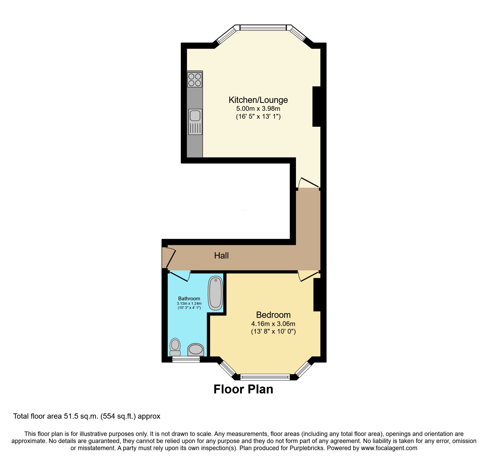 Flat 5/Garrod House 12-14, Charles Road, St. Leonards-on-Sea floorplan