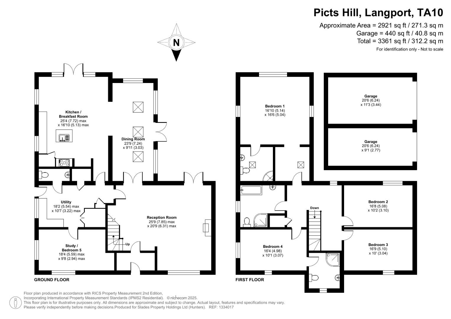 Hamdown Lodge, Picts Hill, Langport floorplan