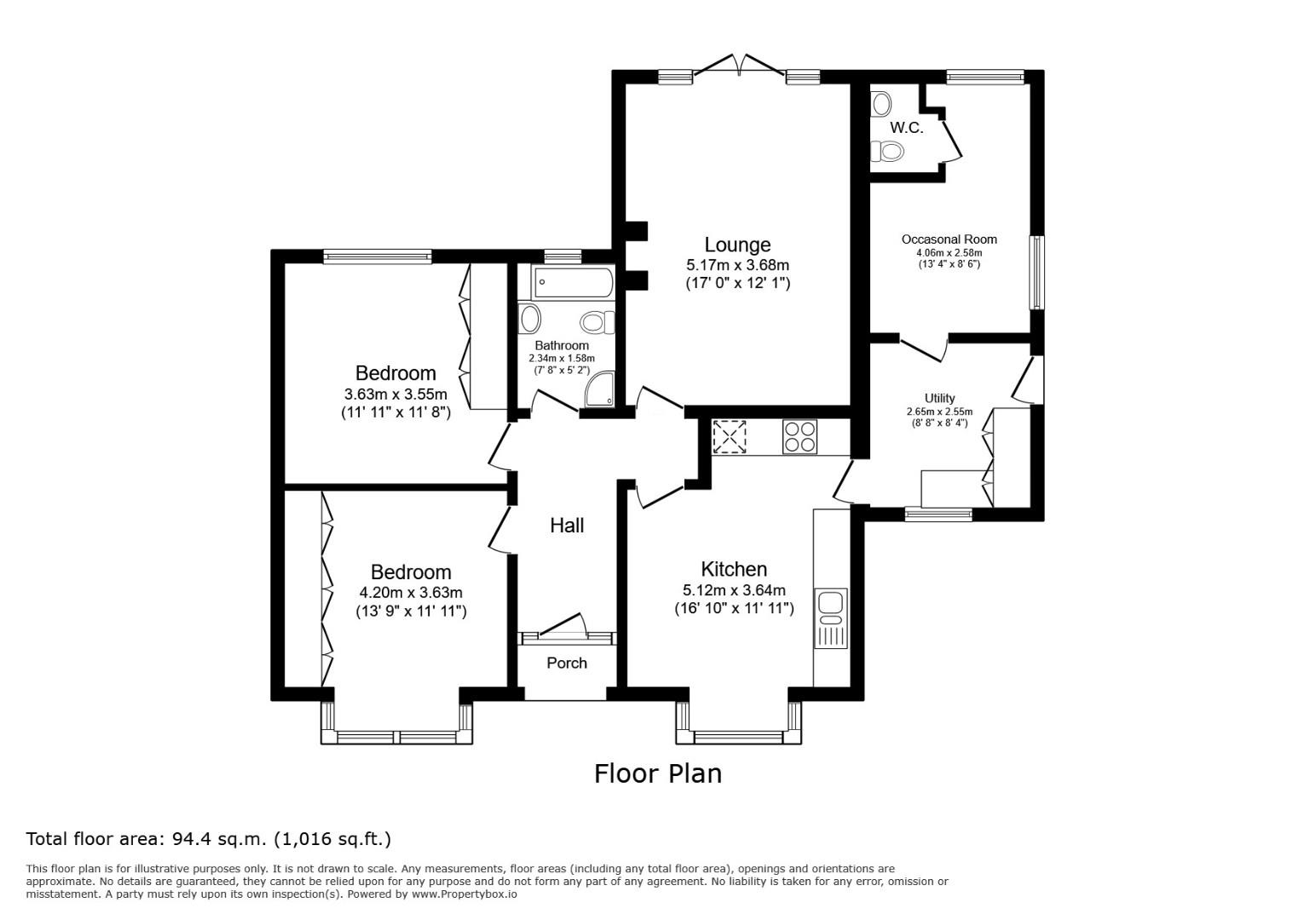 24, Hollin Busk Lane, Sheffield floorplan