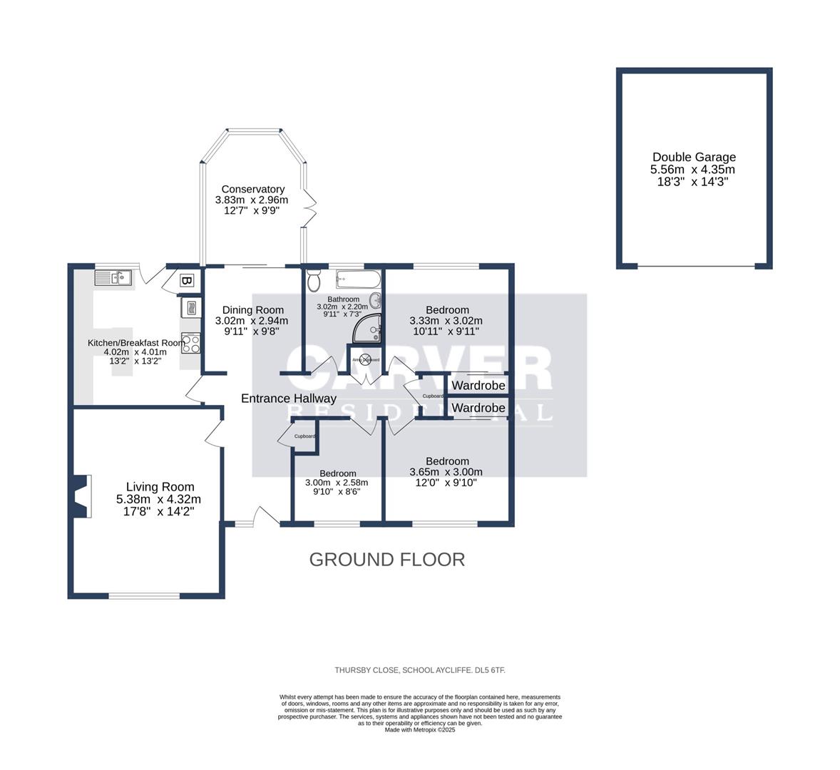 7, Thursby Close, School Aycliffe floorplan