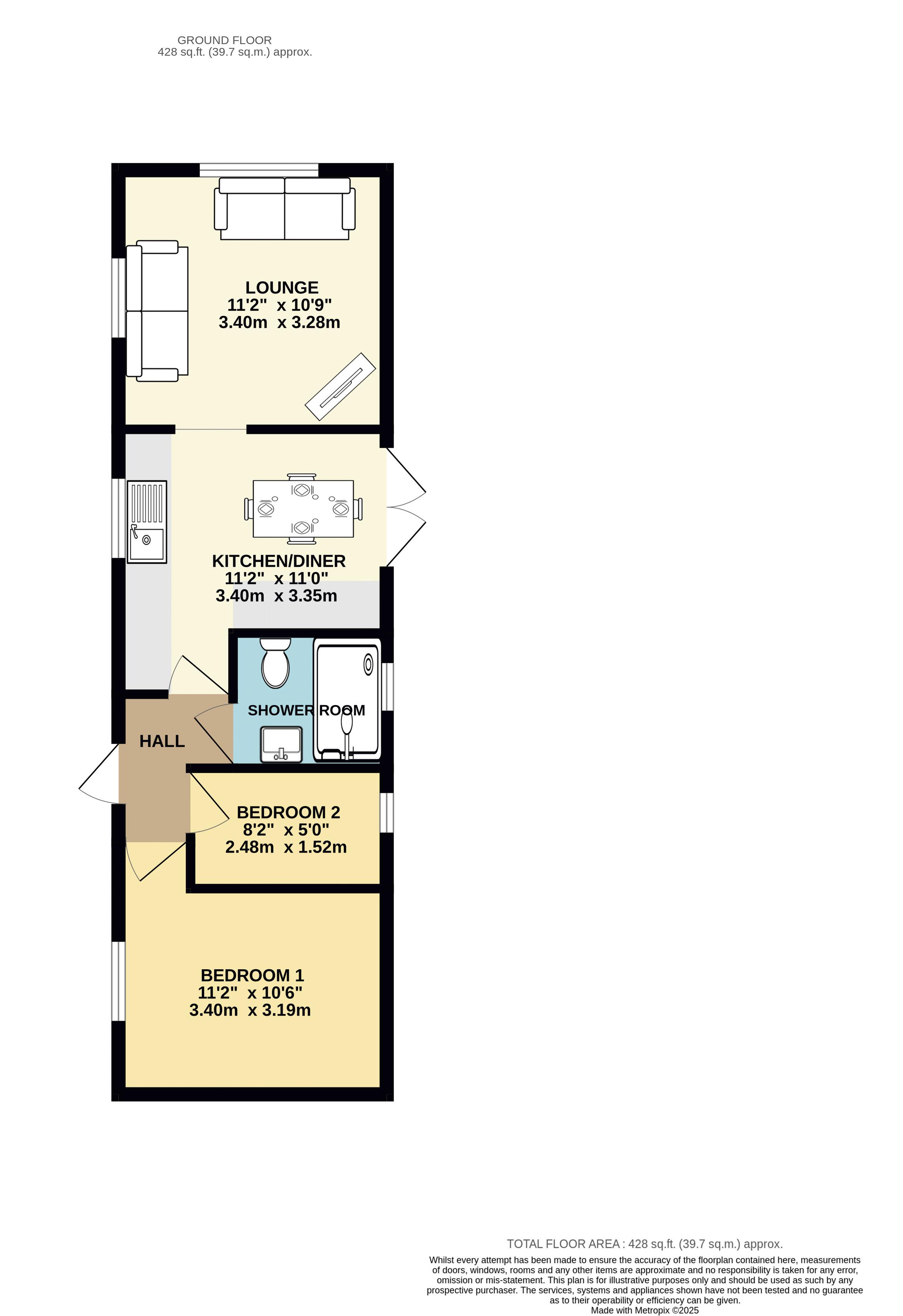 95, Cheveley Park, Grantham floorplan
