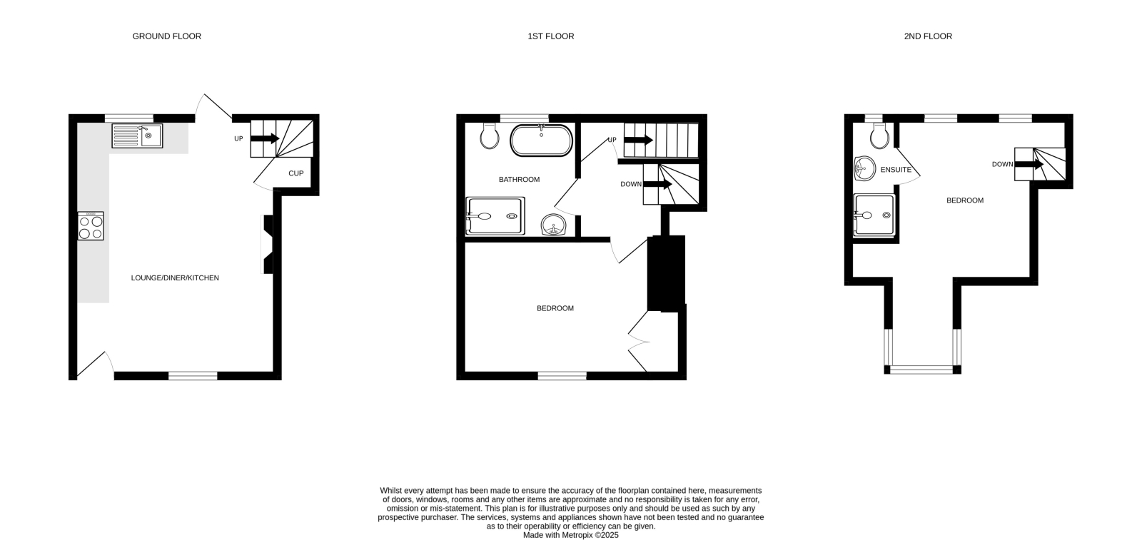 Mariners Cottage, 5 The Saltponds, Penzance floorplan