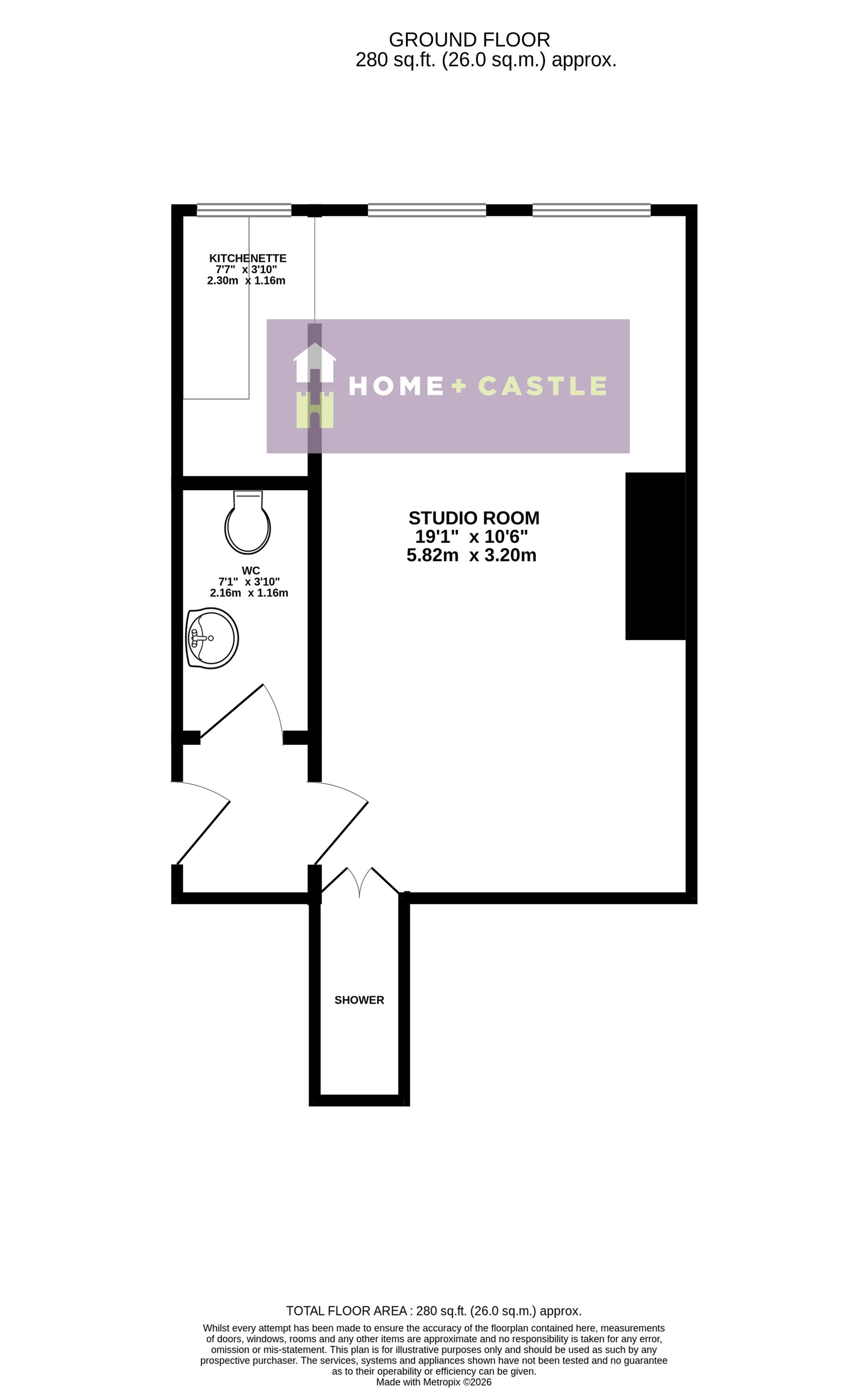 Flat 2, 16 Southfields Road, Eastbourne floorplan