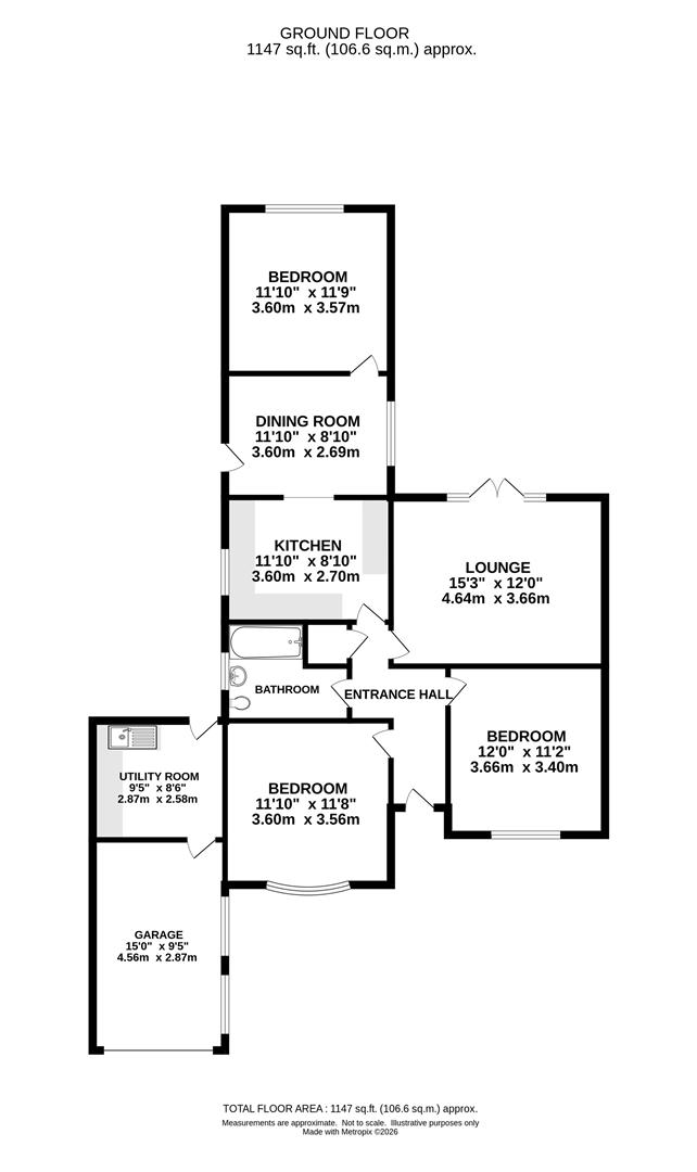 Atheldon, Hay Green Lane, Brentwood floorplan