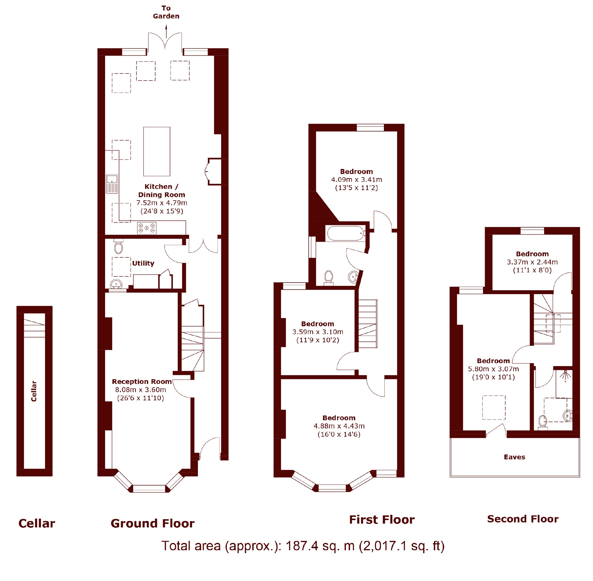 76, Pathfield Road, London floorplan