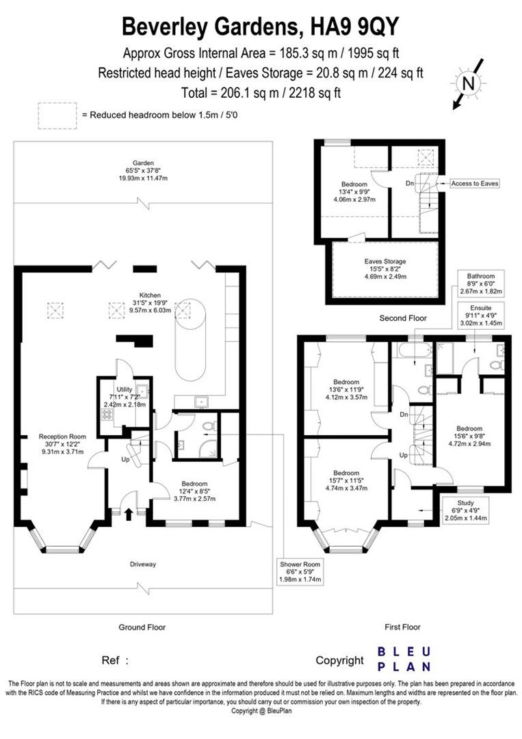 2, Beverley Gardens, WEMBLEY floorplan