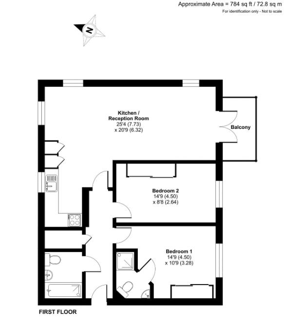 Flat 12, Fentiman Way, Harrow floorplan