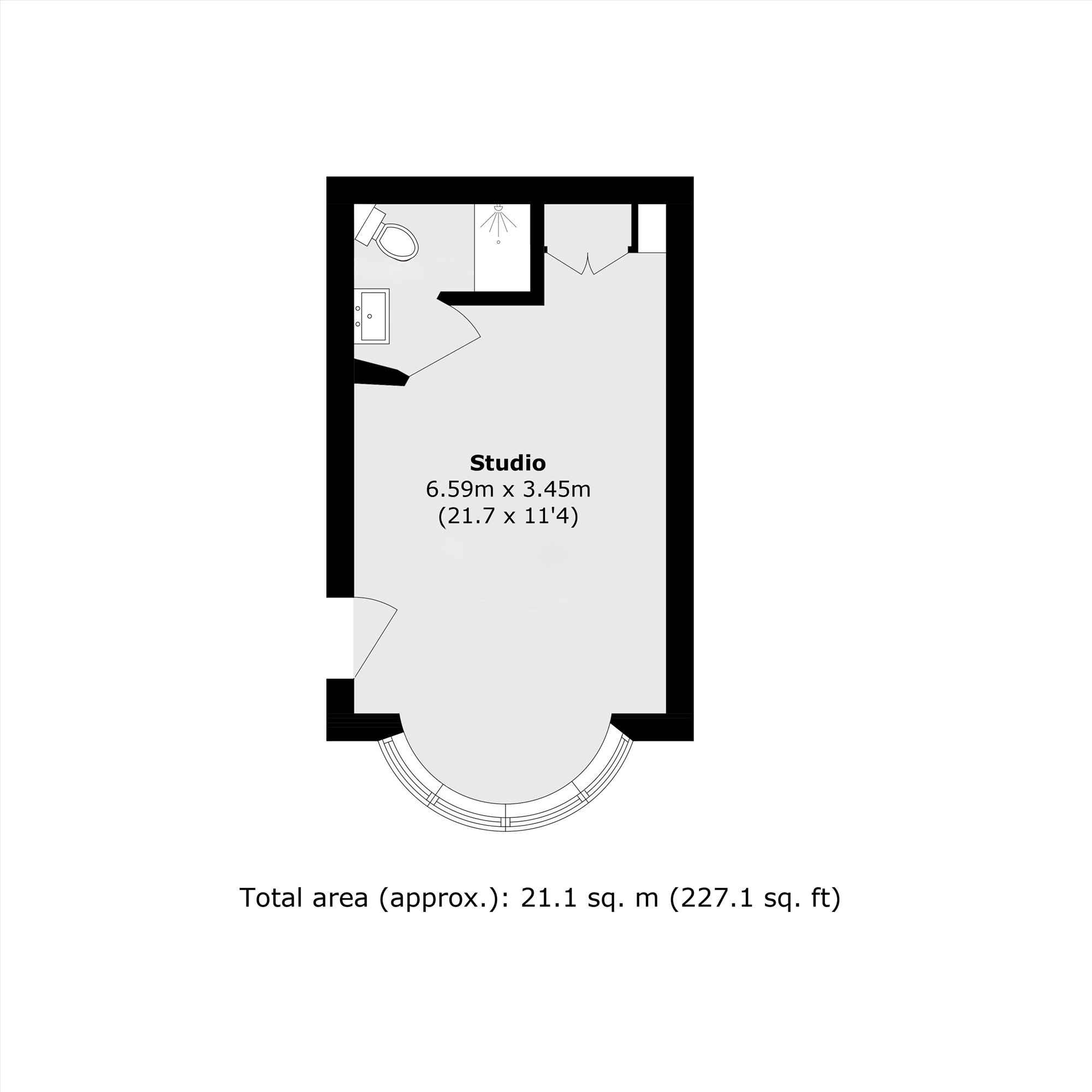 Room 1, 63, Fernbank Avenue, Wembley floorplan