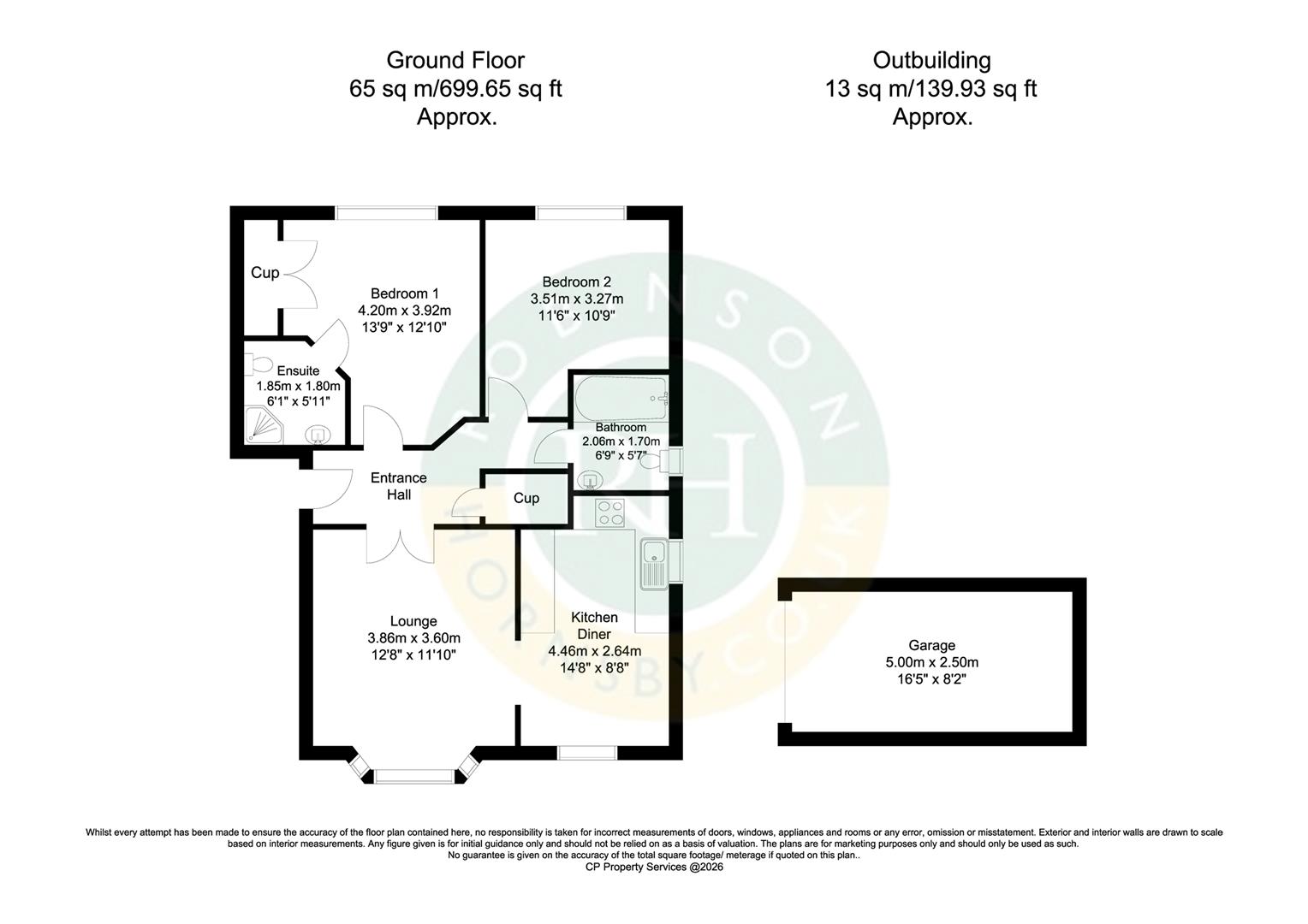 Flat 2, Bramley House, Bawtry Road, Doncaster floorplan