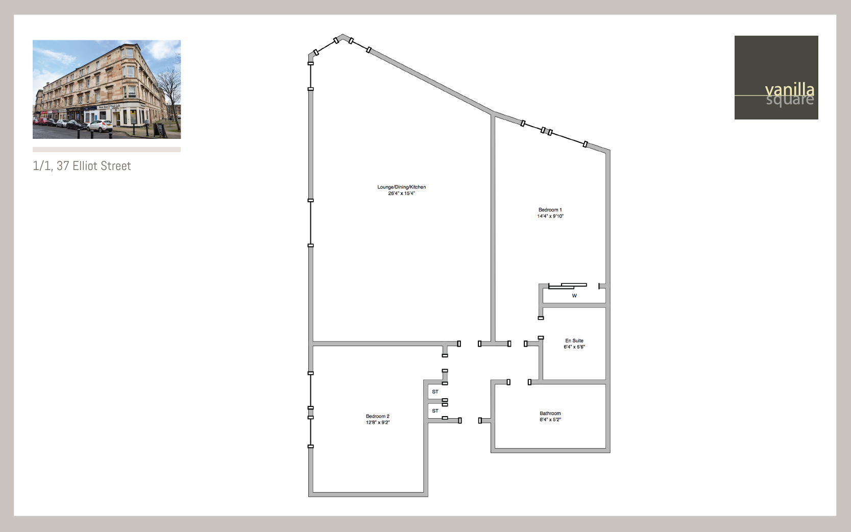 2 Bedrooms Flat for sale in Elliot Street, Glasgow G3