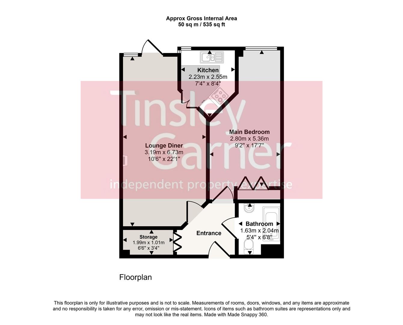 6 Joules Court, Crown Street, Stone floorplan