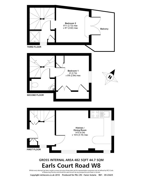 2 Bedrooms  to rent in Earls Court Road, Earls Court W8