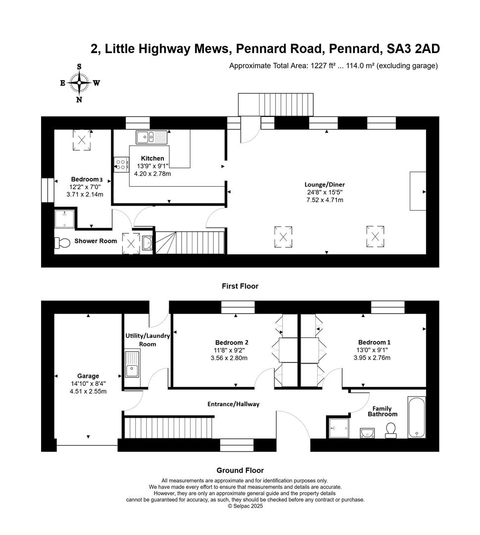 2 Little Highway Mews, Pennard Road, Swansea floorplan