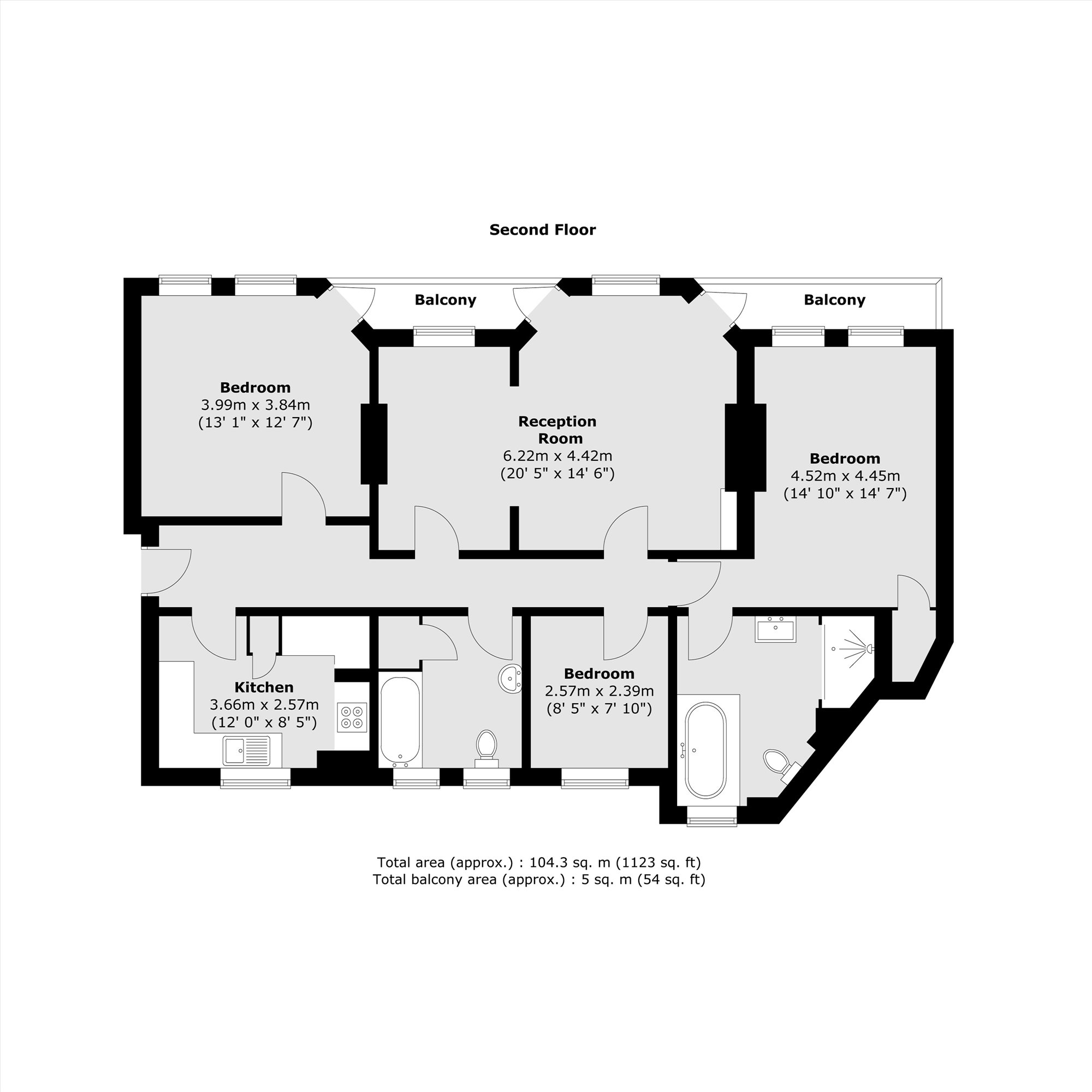 Edith Road, London floorplan