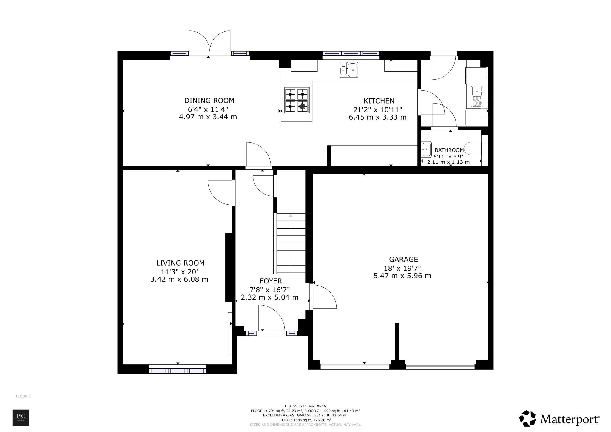 4 West Kip Walk, Livingston, West Lothian floorplan