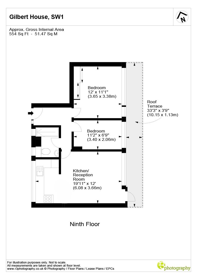 79 Gilbert House,, Churchill Gardens, UK floorplan