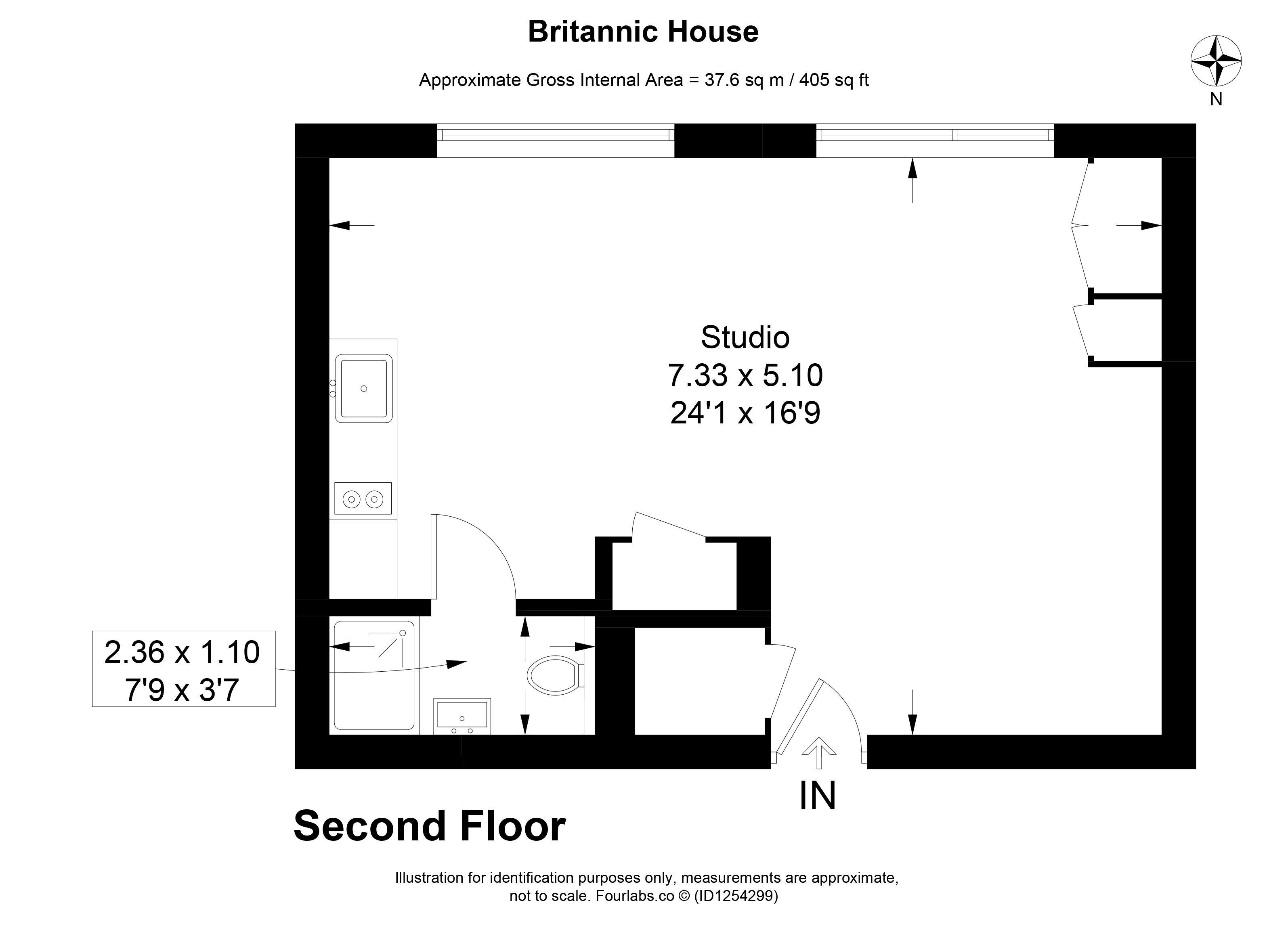 Flat 36, Britannic House, 230, Burlington Road, New Malden floorplan