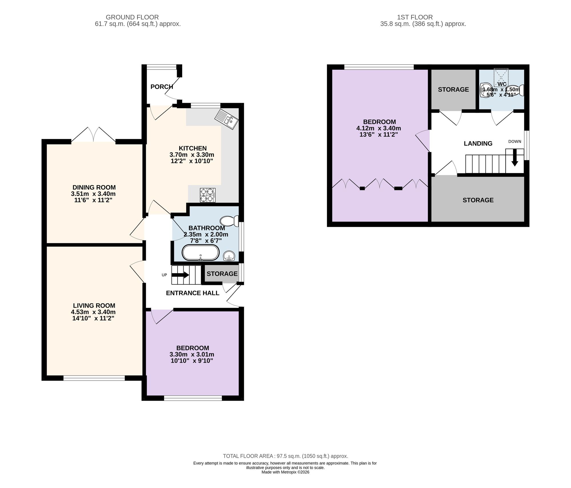 23 Highfield Drive, Preston floorplan