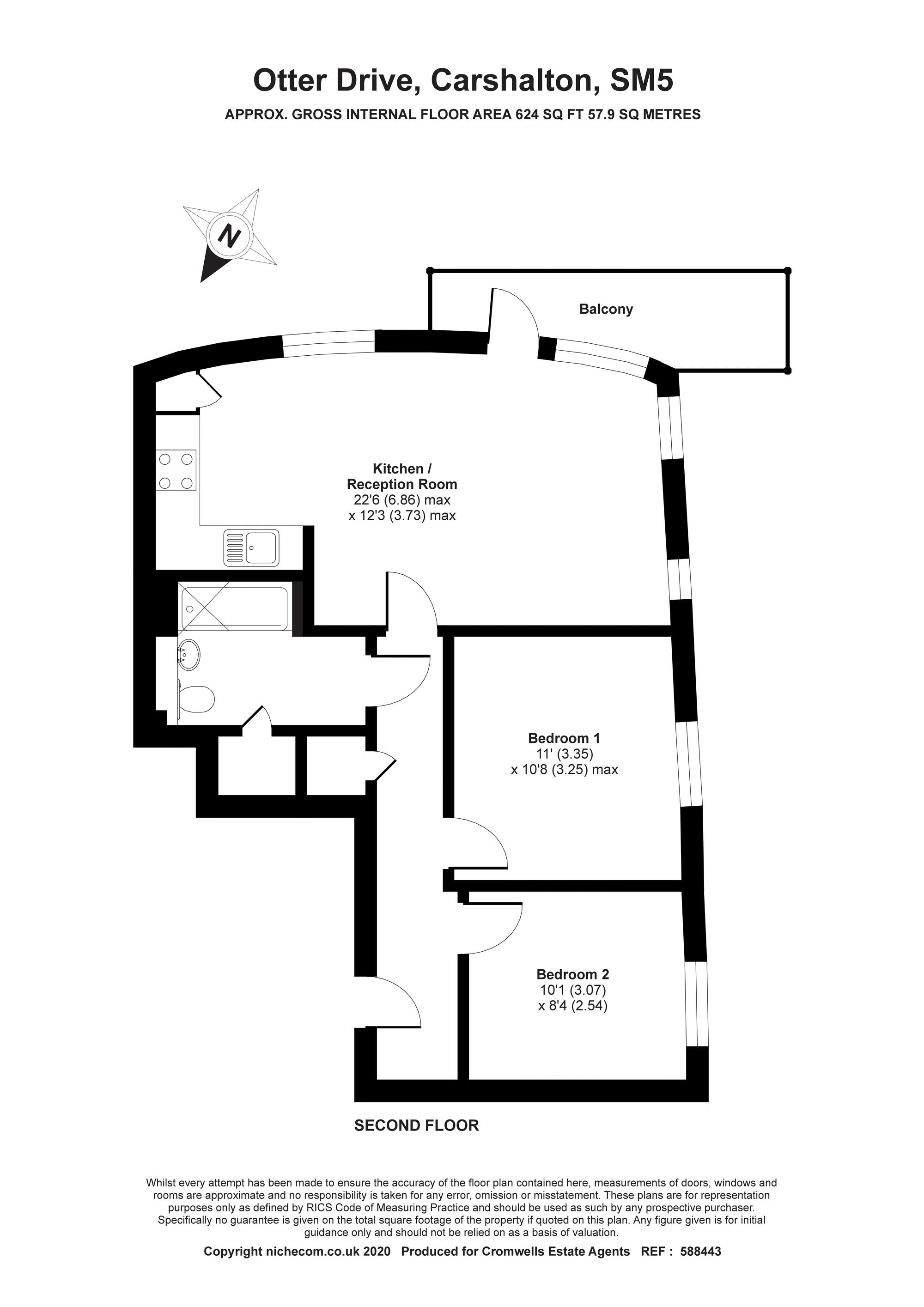 2 bed flat for sale in Otter Drive, Carshalton SM5 Zoopla