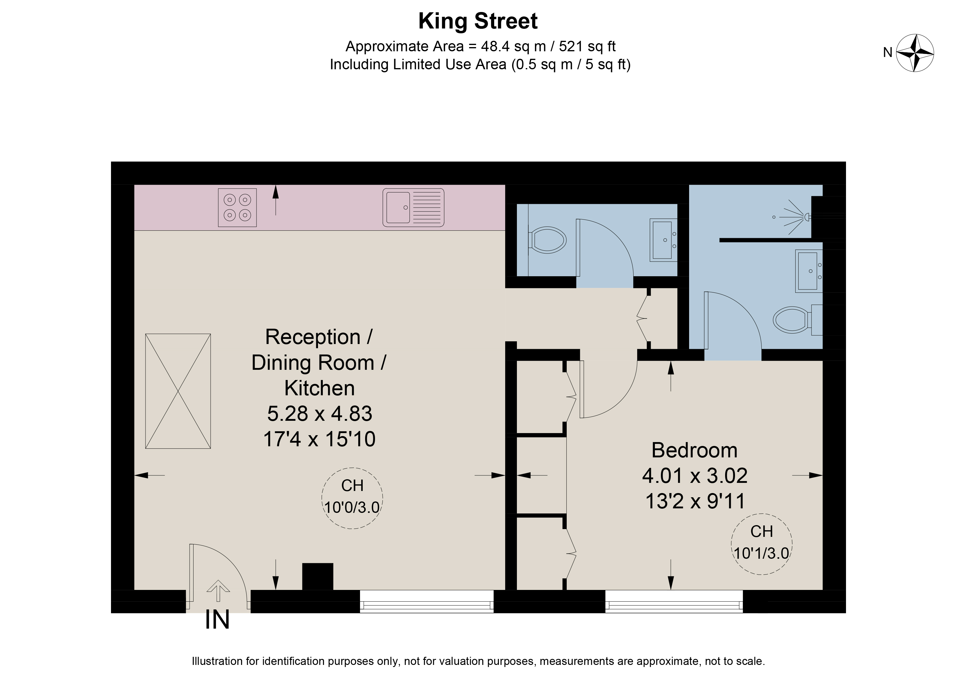 Flat C, 316, King Street, London floorplan