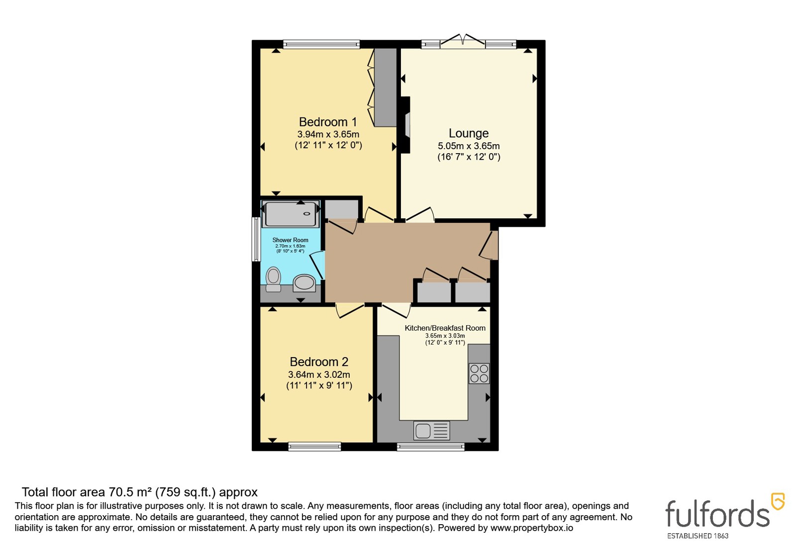 Flat 1 Pentgrove Court, 4, Stevenstone Road, Devon floorplan