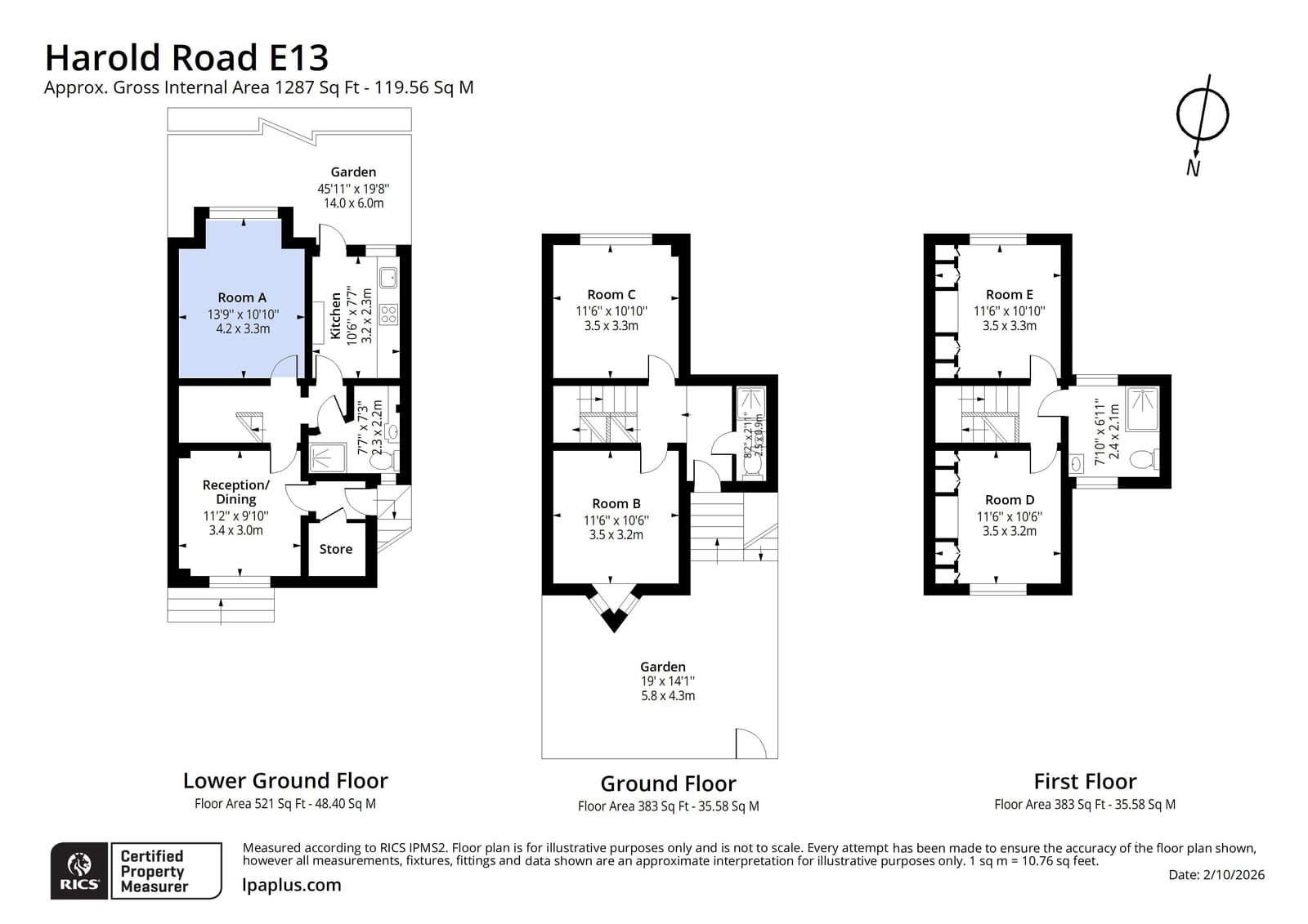 31, Harold Road, London floorplan