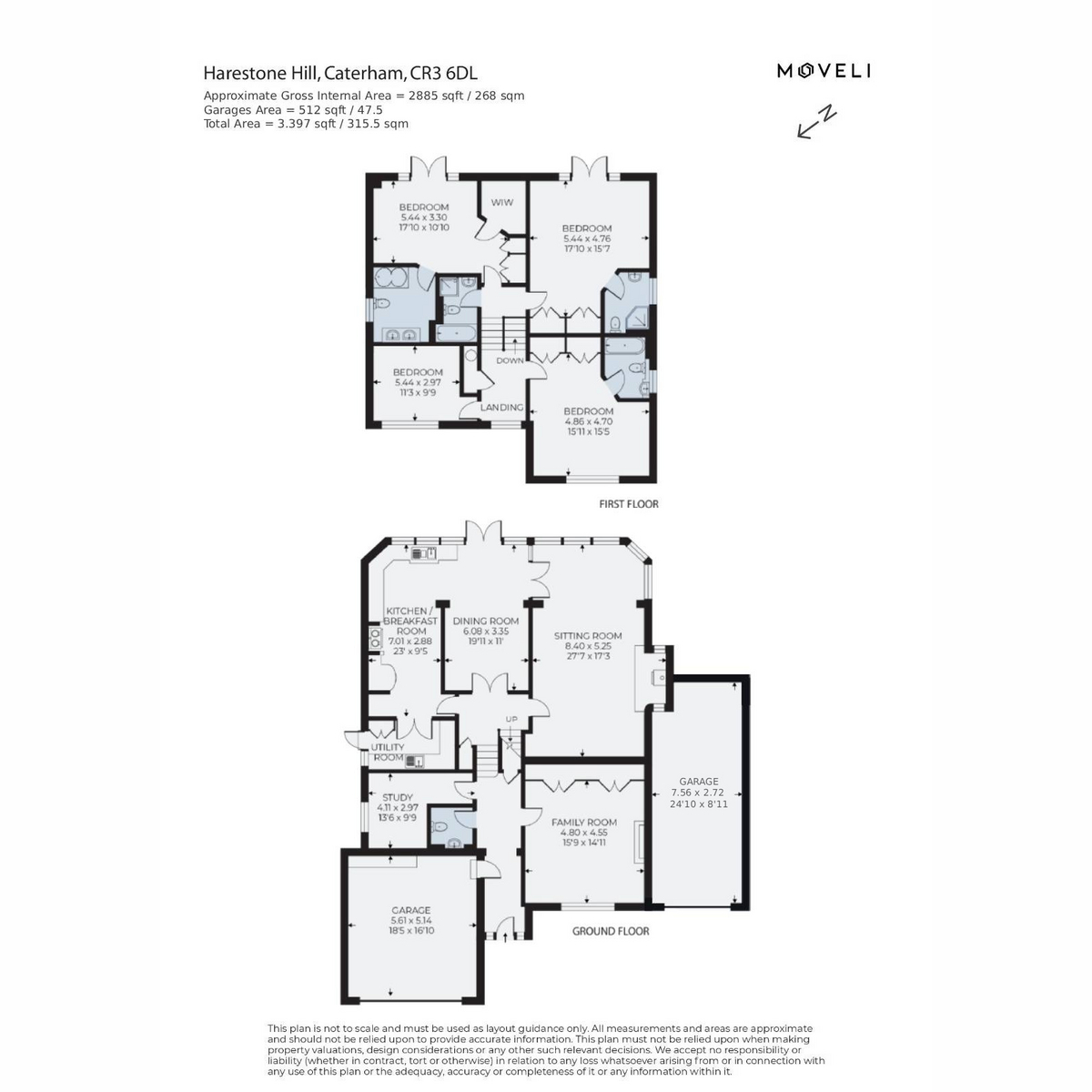 85, Harestone Hill, Caterham floorplan