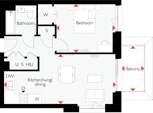 Zone At Oval Village, 15 Gasholder Place, Oval, Lambeth floorplan