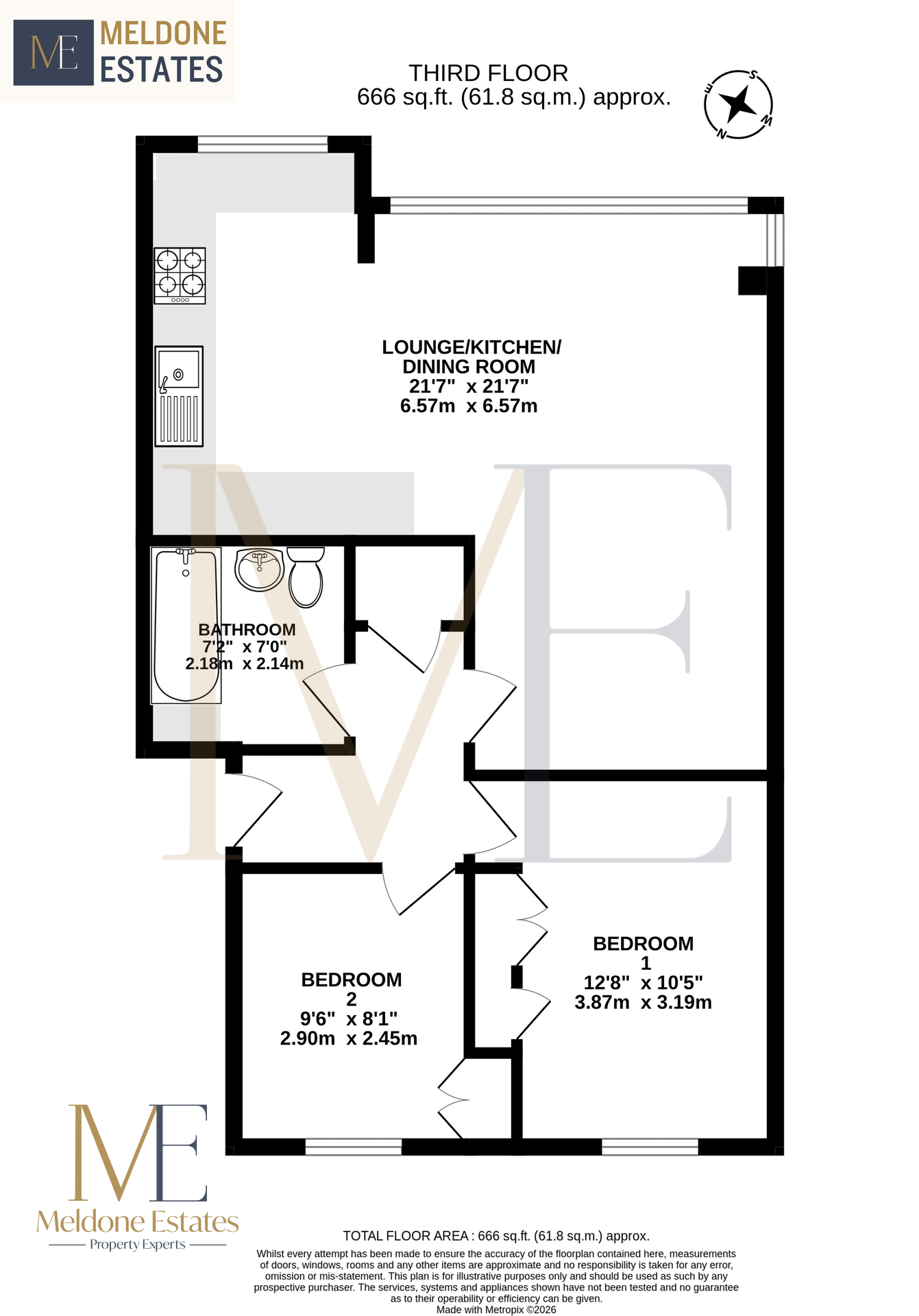 17 Lance Croft, Longfield floorplan