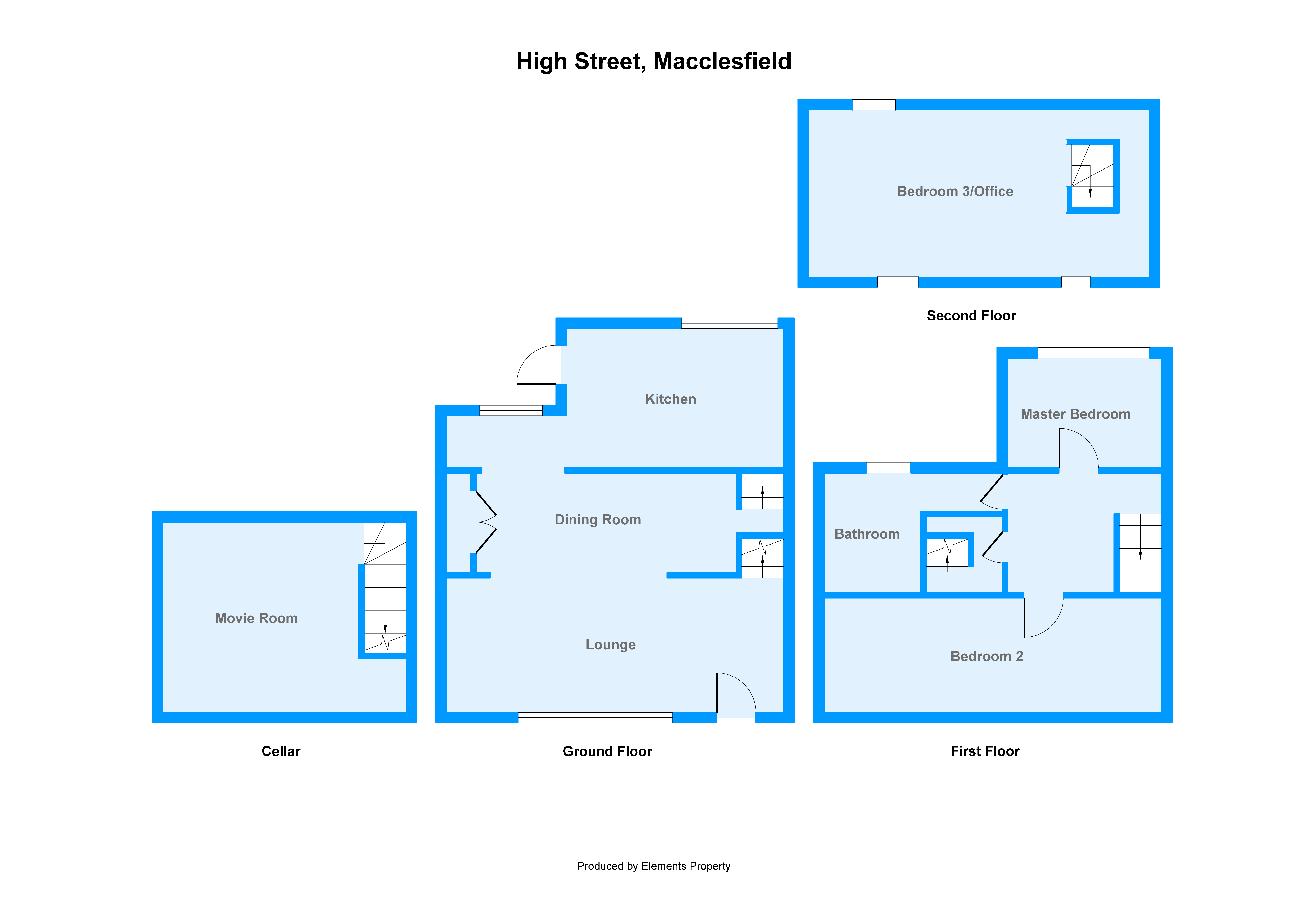 2 Bedrooms Terraced house for sale in High Street, Macclesfield SK11
